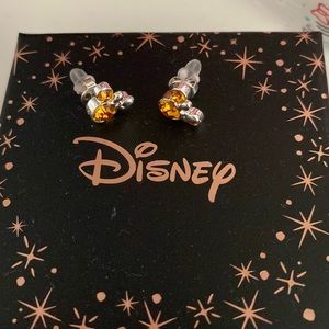 Disney November Birthday Stone Ear Rings - never worn